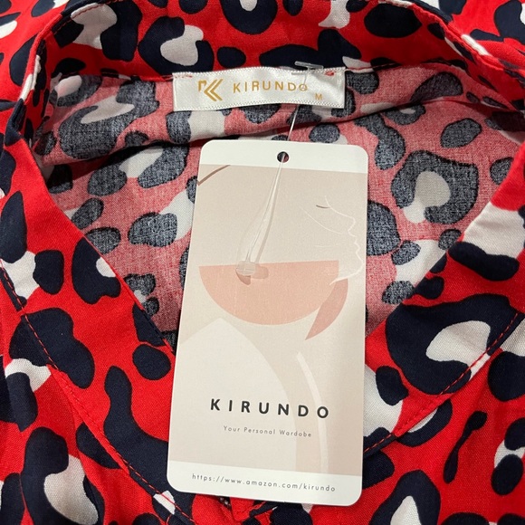 NWT Kirundo Leopard Print Midi Dress - Picture 5 of 13